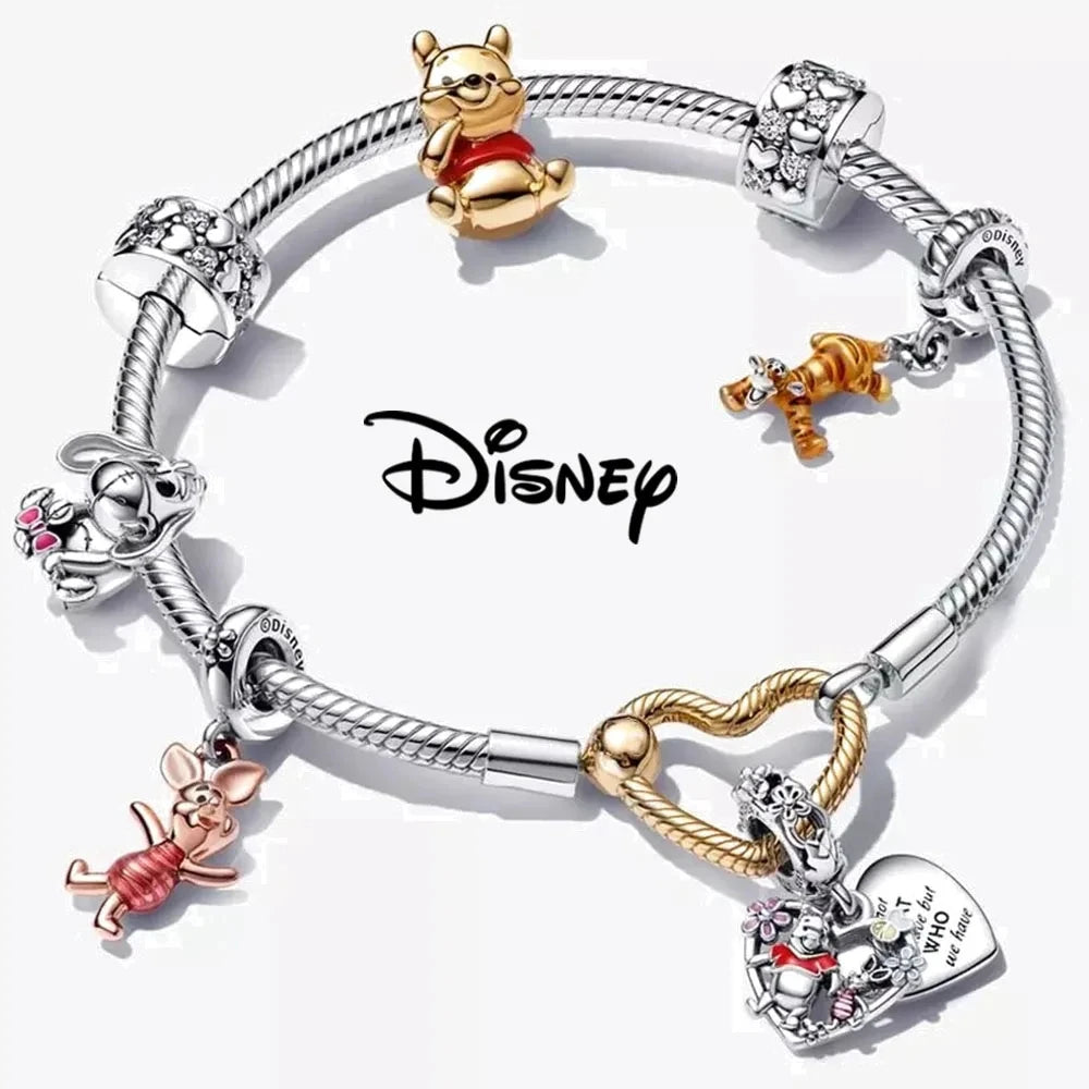 Disney Winnie the Pooh Tigger Charms 100% S925 Beads Fit Pandora Bracelet Sterling Silver DIY Jewelry Kids Women Birthday Gifts