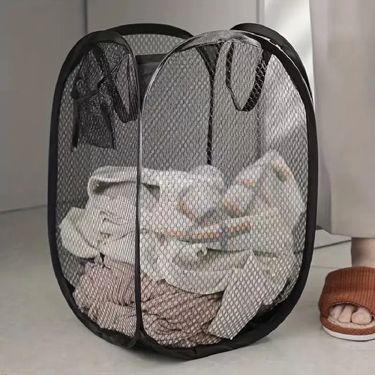 Mesh Pop-up Laundry Basket, Laundry Basket,