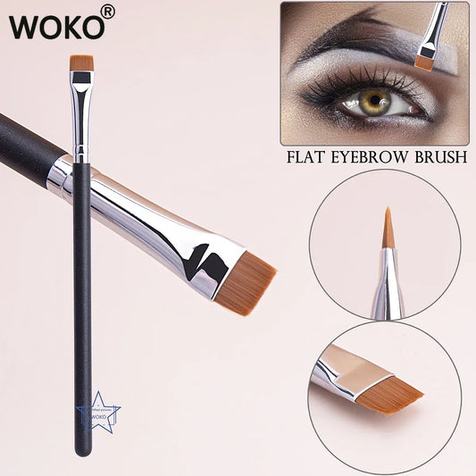 Makeup Brushes, Flat Eyeliner Brush, Thin eye liner Brow, Contour Beauty Brush Tool