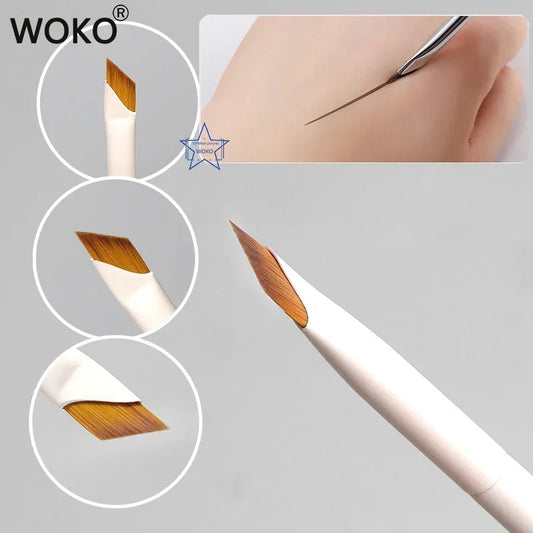 Eyeliner Brush Ultra Thin Fine Angle Flat Eyebrow Brush, Makeup Brushes