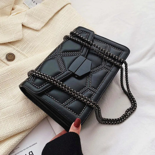 Rivet Chain Small Shoulder Bag