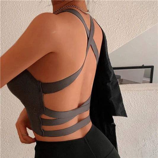 Summer Fashion Sexy Crop Top Fitness Vest